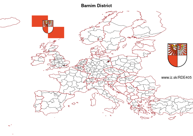 map of Barnim District DE405