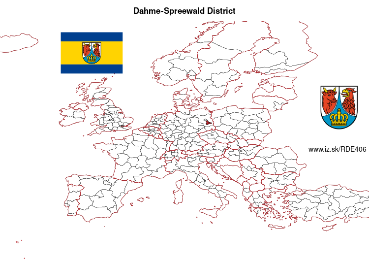 map of Dahme-Spreewald District DE406