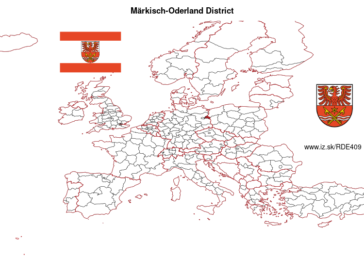map of Märkisch-Oderland District DE409