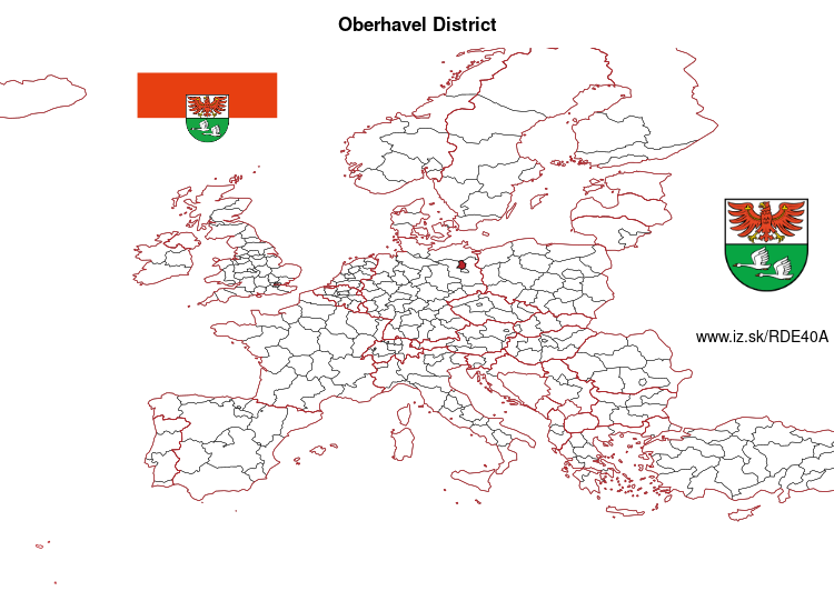 map of Oberhavel District DE40A