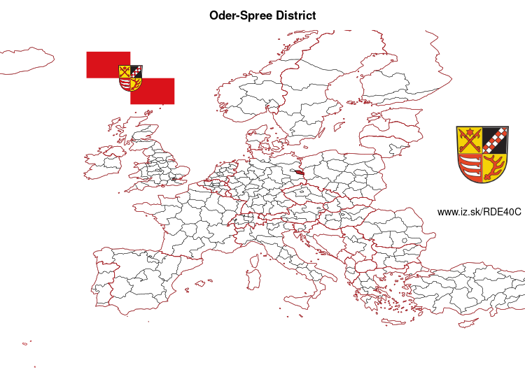 map of Oder-Spree District DE40C