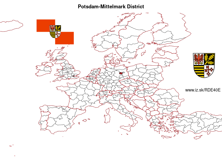 map of Potsdam-Mittelmark District DE40E