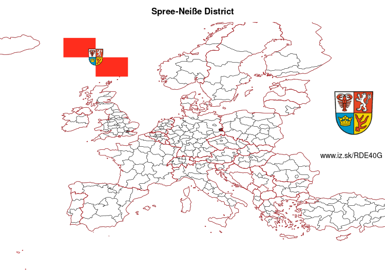 map of Spree-Neiße District DE40G