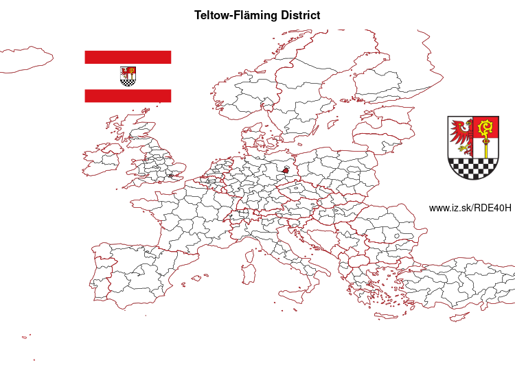 map of Teltow-Fläming District DE40H