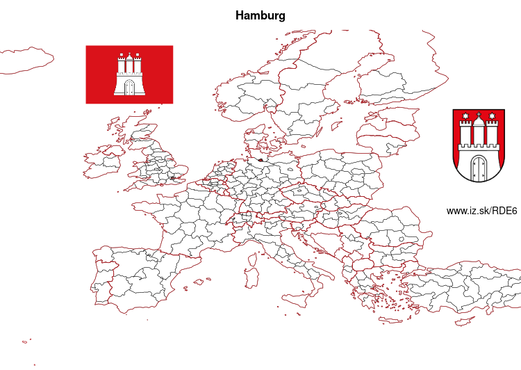 map of HAMBURG DE6