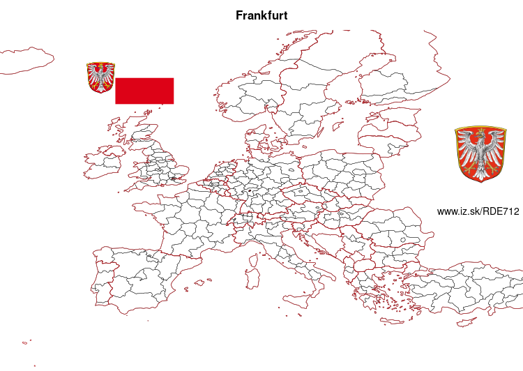 map of Frankfurt DE712