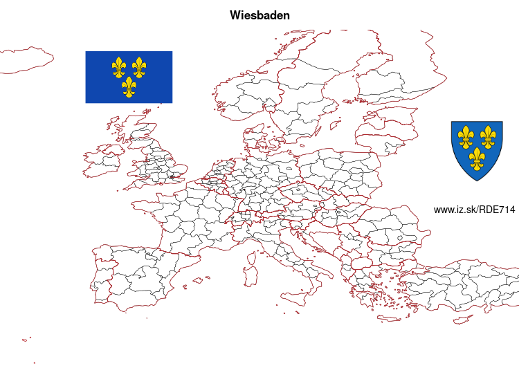 map of Wiesbaden DE714