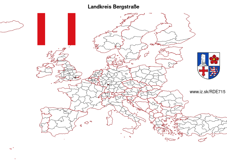 map of Landkreis Bergstraße DE715