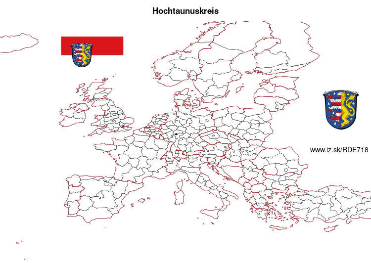 map of Hochtaunuskreis DE718