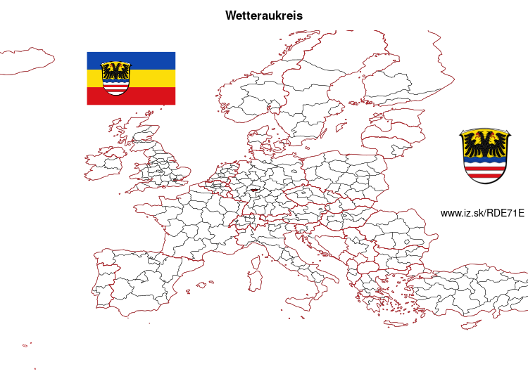 map of Wetteraukreis DE71E