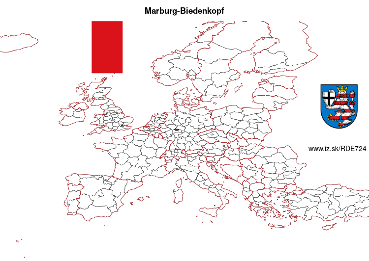 map of Marburg-Biedenkopf DE724