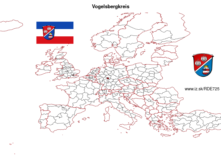 map of Vogelsbergkreis DE725