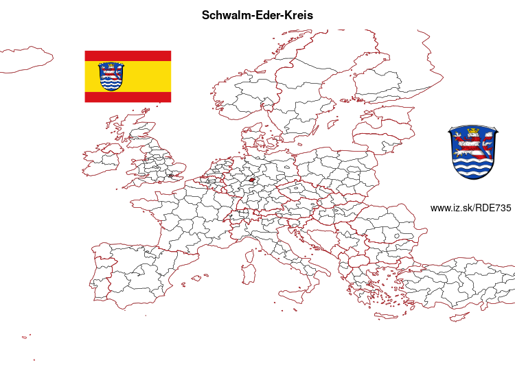 map of Schwalm-Eder-Kreis DE735