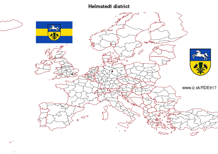 map of Helmstedt district DE917