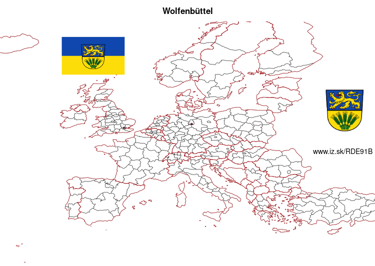map of Wolfenbüttel DE91B