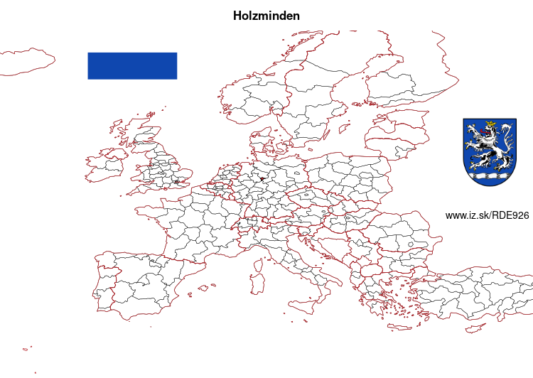 map of Holzminden DE926