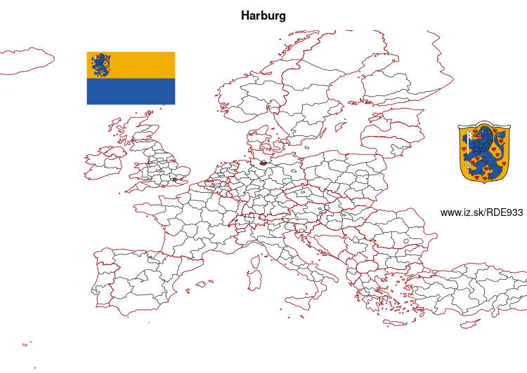 map of Harburg DE933