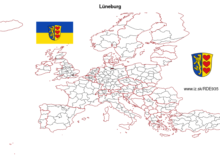 map of Lüneburg DE935