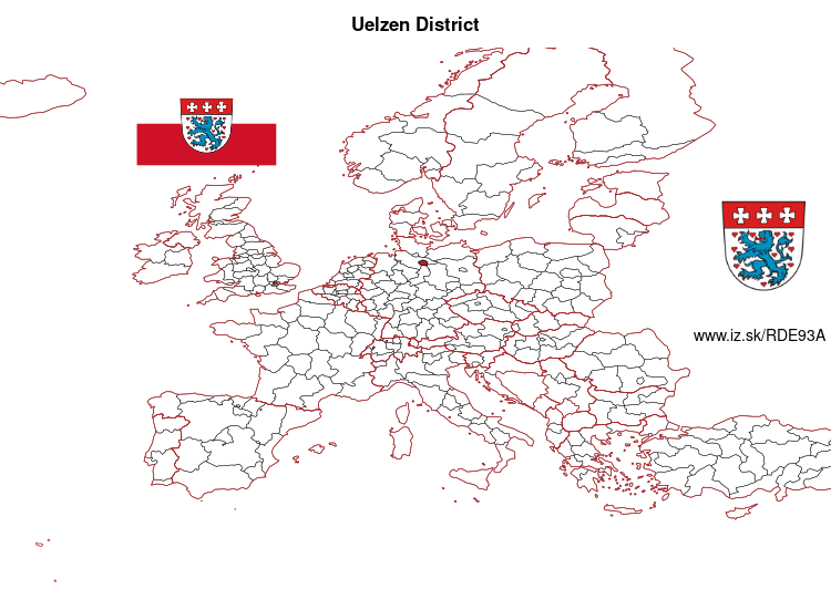 map of Uelzen District DE93A
