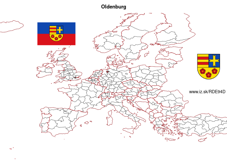 map of Oldenburg DE94D