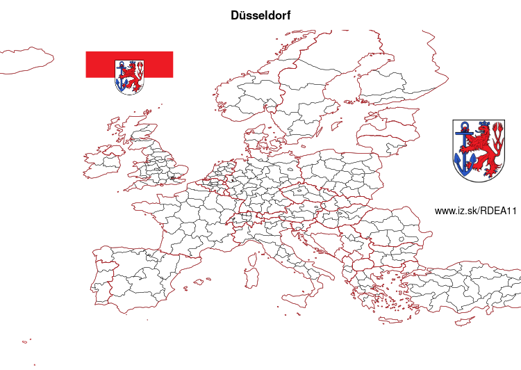 map of Düsseldorf DEA11