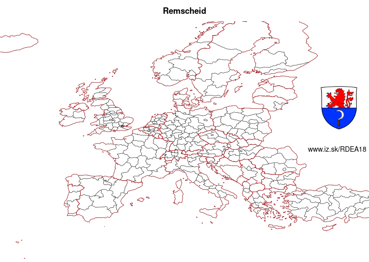 map of Remscheid DEA18