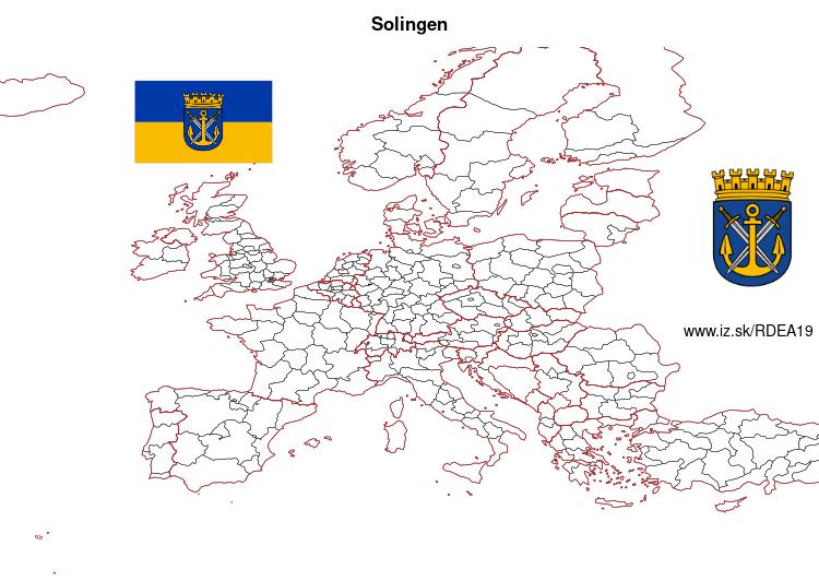 map of Solingen DEA19