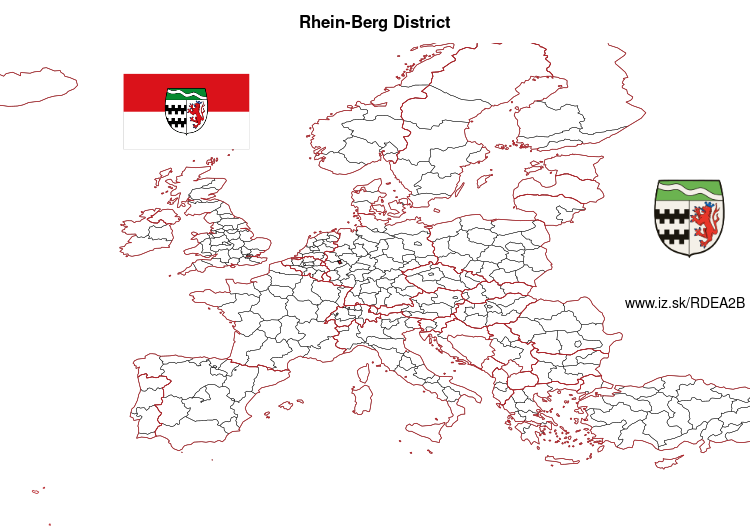 map of Rhein-Berg District DEA2B