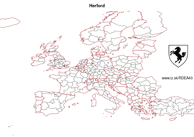 map of Herford DEA43