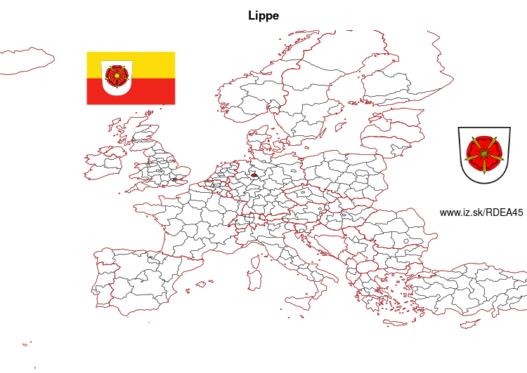 map of Lippe DEA45