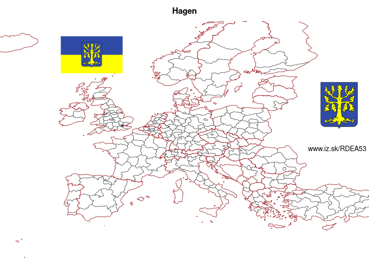 map of Hagen DEA53