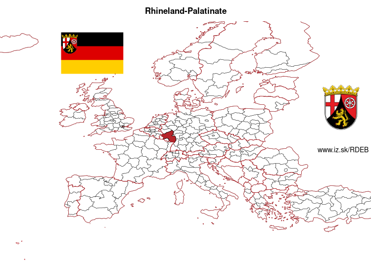 map of Rhineland-Palatinate DEB