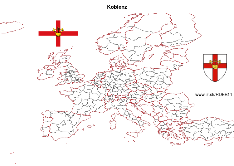 map of Koblenz DEB11