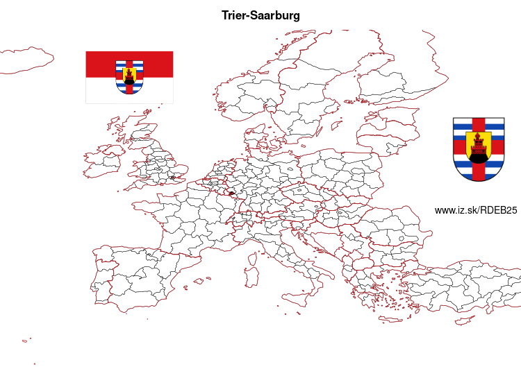 map of Trier-Saarburg DEB25