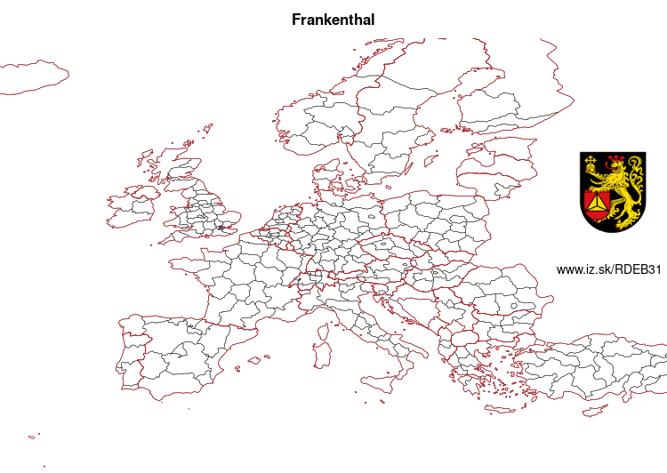 map of Frankenthal (Pfalz) DEB31