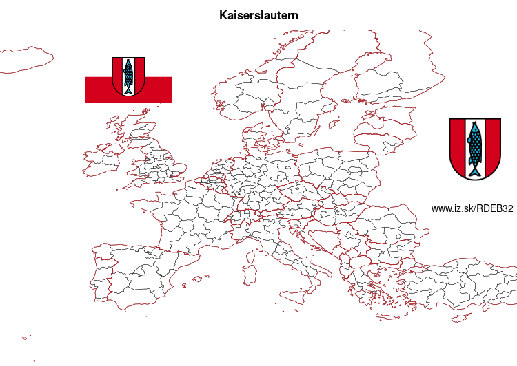 map of Kaiserslautern DEB32