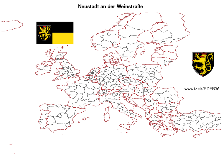 map of Neustadt an der Weinstraße DEB36