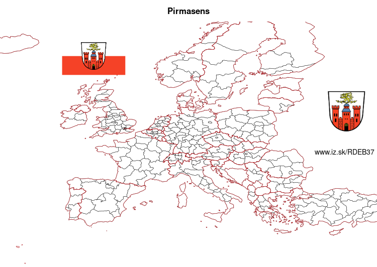 map of Pirmasens DEB37