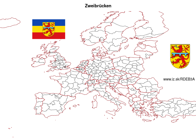 map of Zweibrücken DEB3A