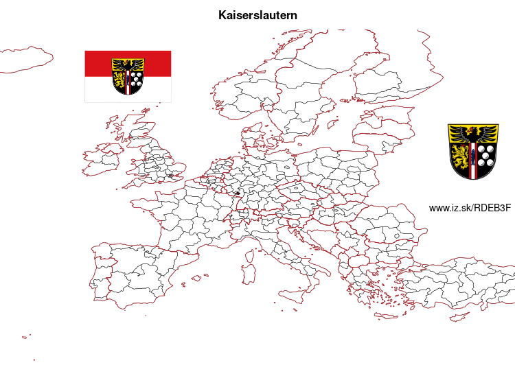 map of Landkreis Kaiserslautern DEB3F