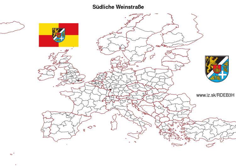 map of Südliche Weinstraße DEB3H