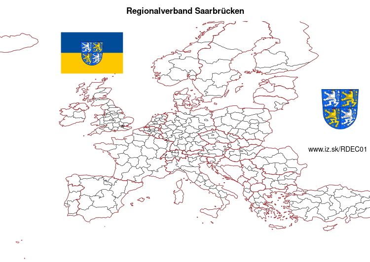 map of Regionalverband Saarbrücken DEC01