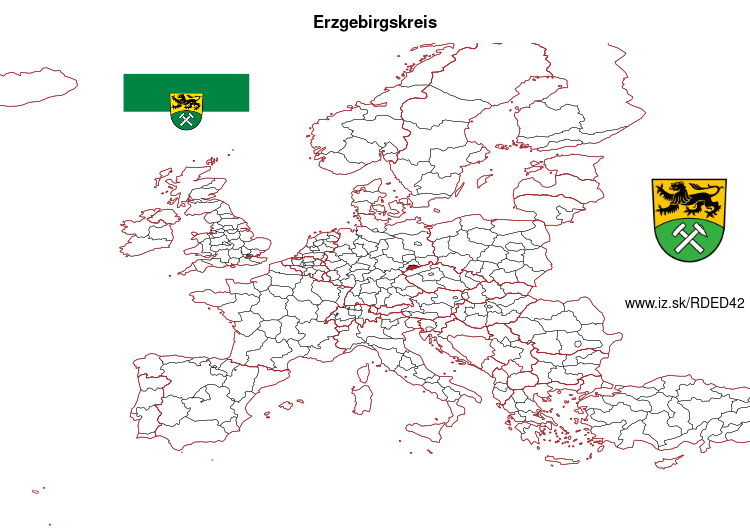 map of Erzgebirgskreis DED42