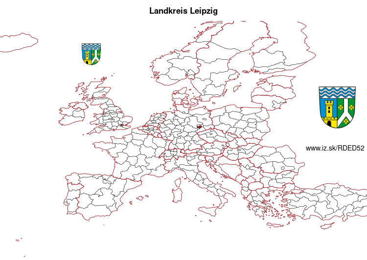 map of Landkreis Leipzig DED52