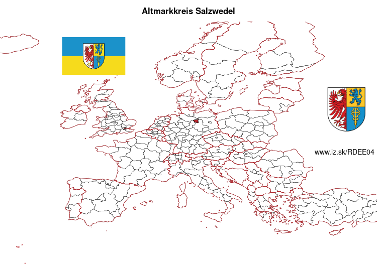 map of Altmarkkreis Salzwedel DEE04