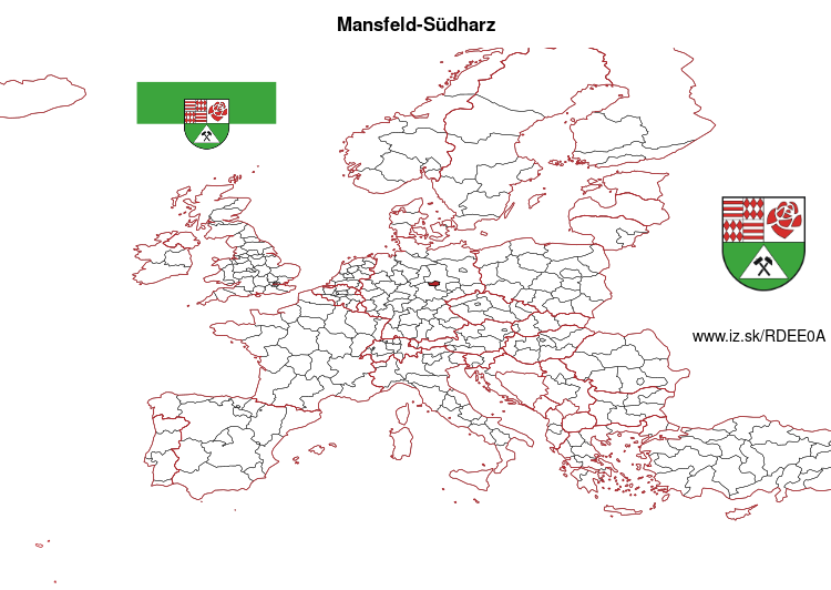 map of Mansfeld-Südharz DEE0A