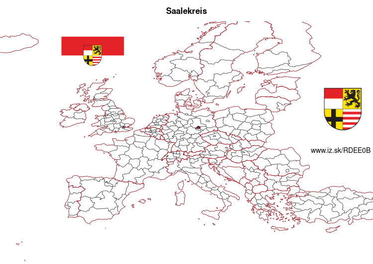 map of Saalekreis DEE0B