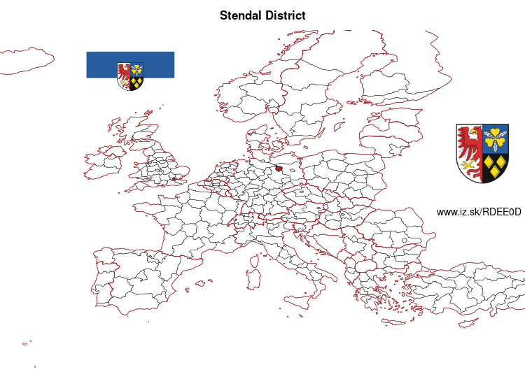 map of Stendal District DEE0D