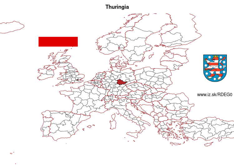 map of Thuringia DEG0