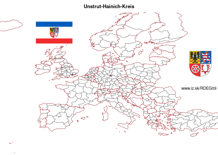 map of Unstrut-Hainich-Kreis DEG09